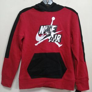 BNWT Air Jordan Boys Hoodie Jacket Black & Red Size Medium